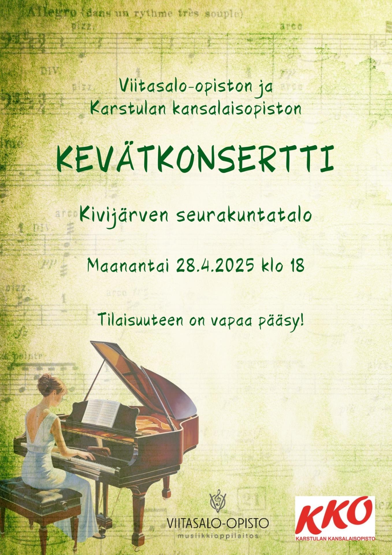 kevätkonsertin mainos