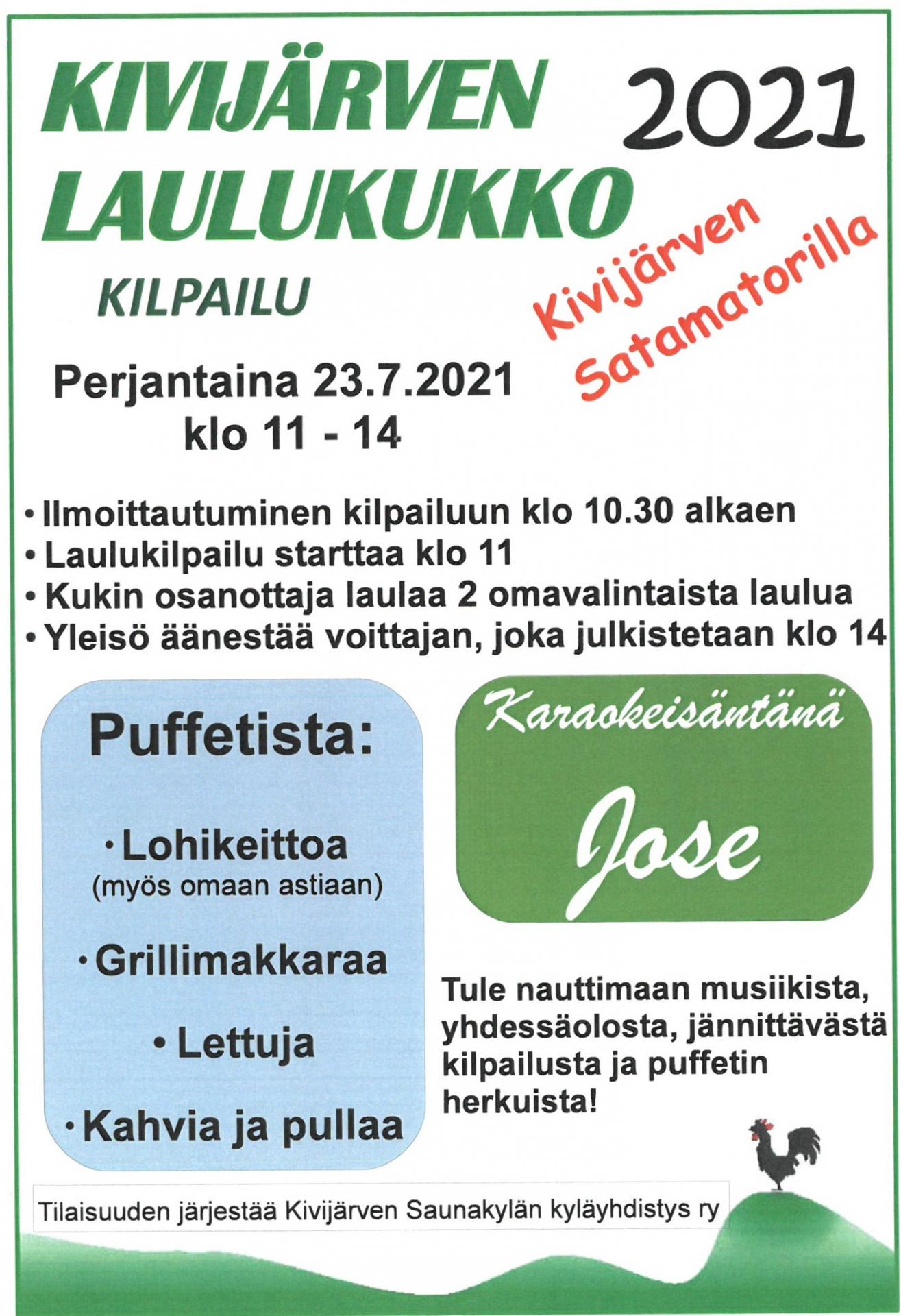 Kivijärven Laulukukko-kilpailu 2021