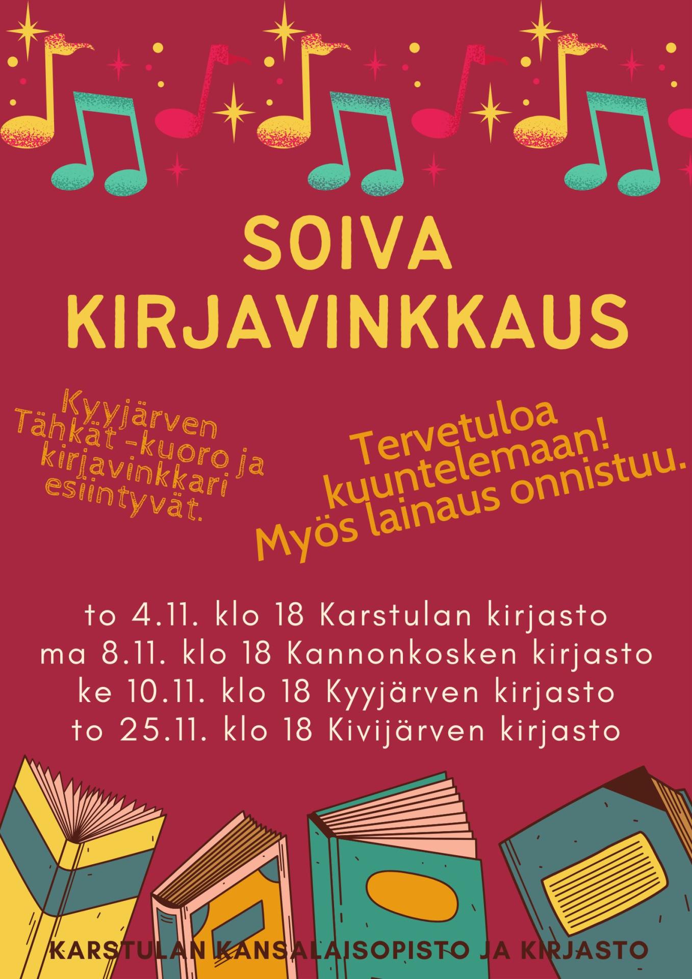 mainos kirjavinkkauksesta