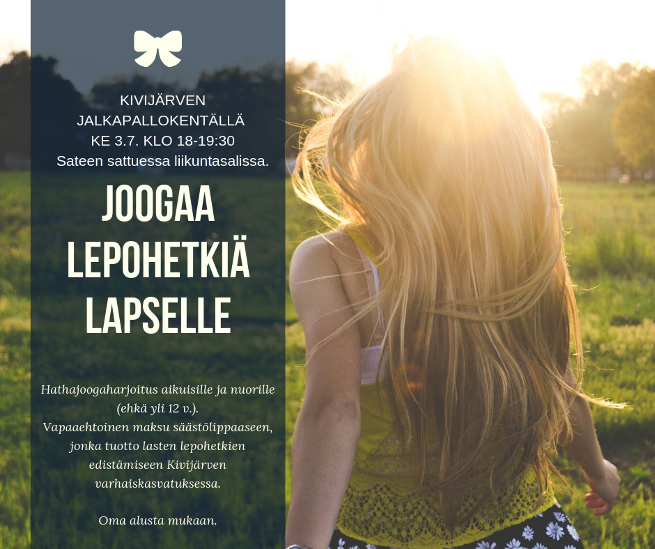 Joogaa lepohetkiä lapselle